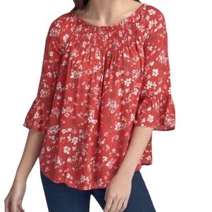 BeachLunchLounge Floral Top Size Small